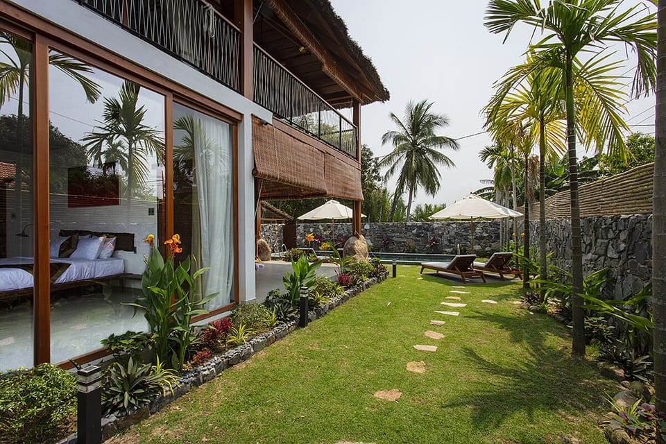 Private garden area