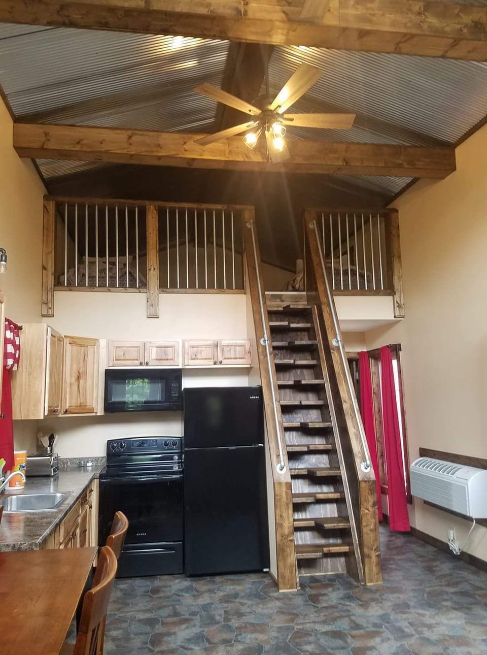 Kitchen and Loft Area