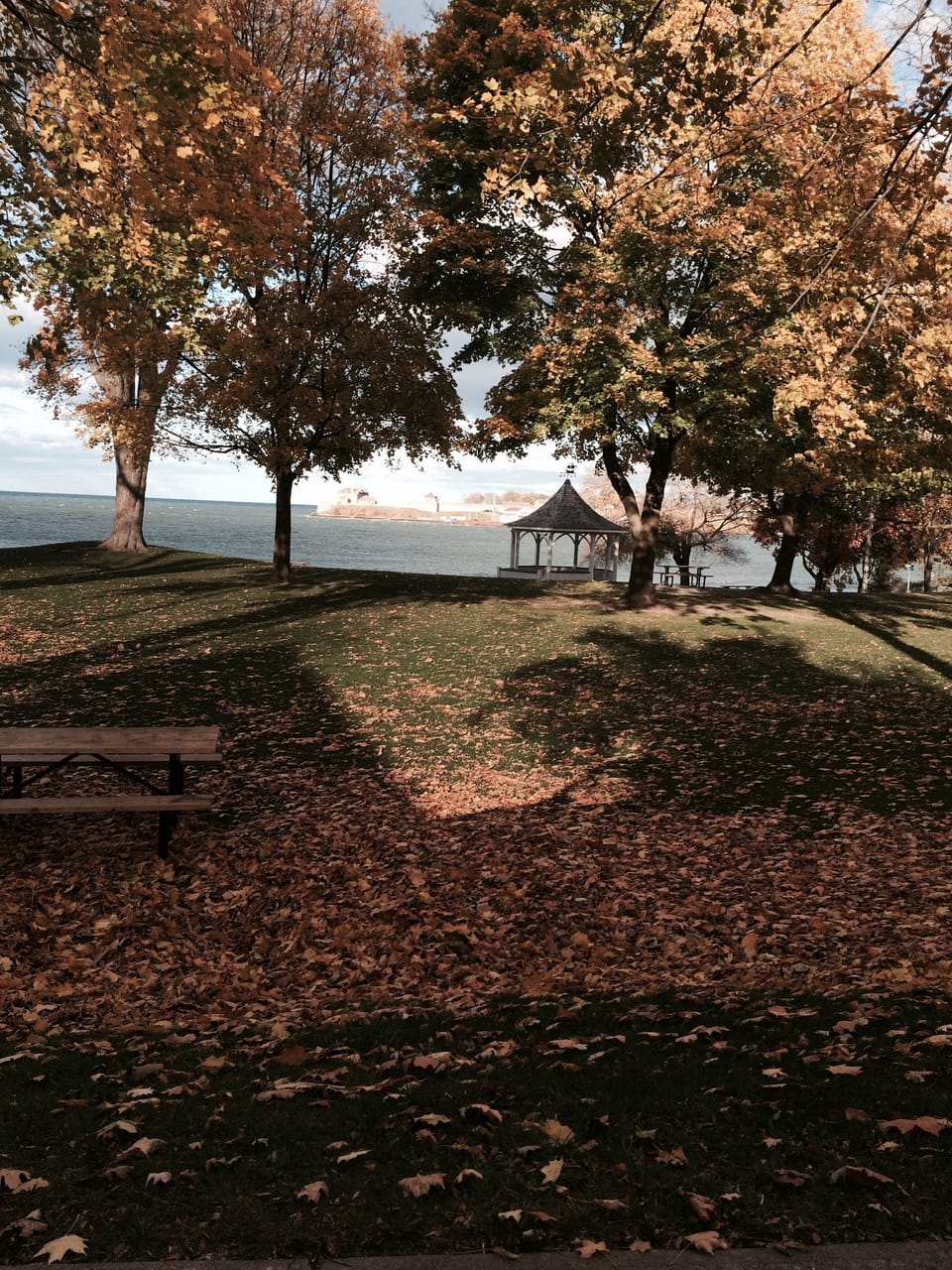 Queens Royal Park located on Lake Ontario. One block from our home.