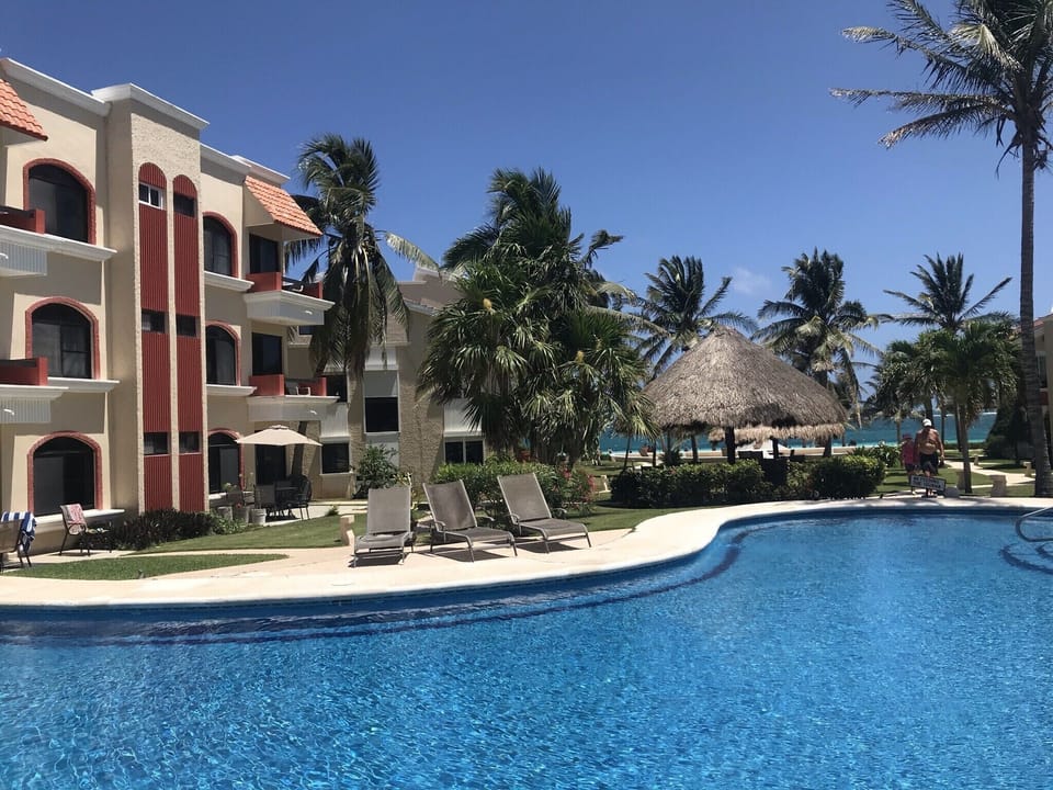 Our grand pool.  🏊🏼‍♀️ The largest pool in town.