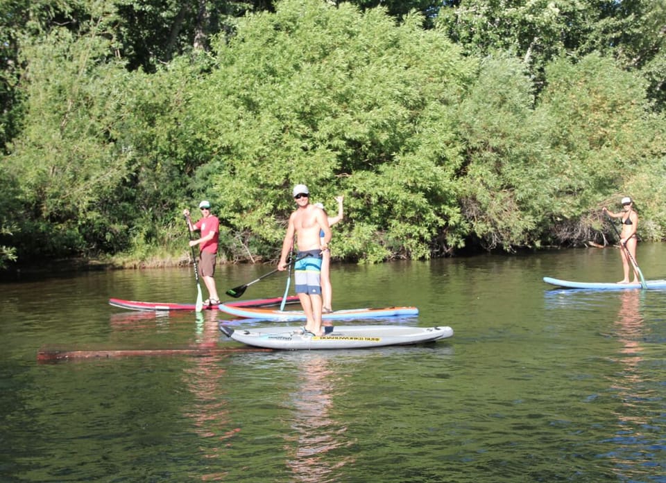 Don't like waves, skim your board down the lazy parts of the Boise River! 