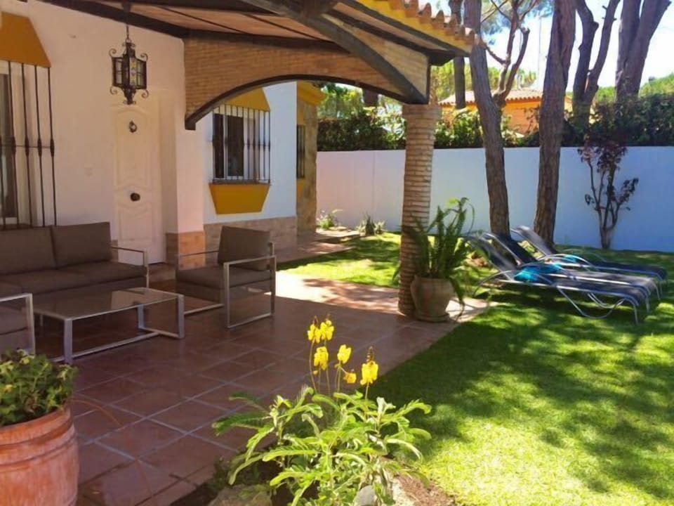 Terrace and pool