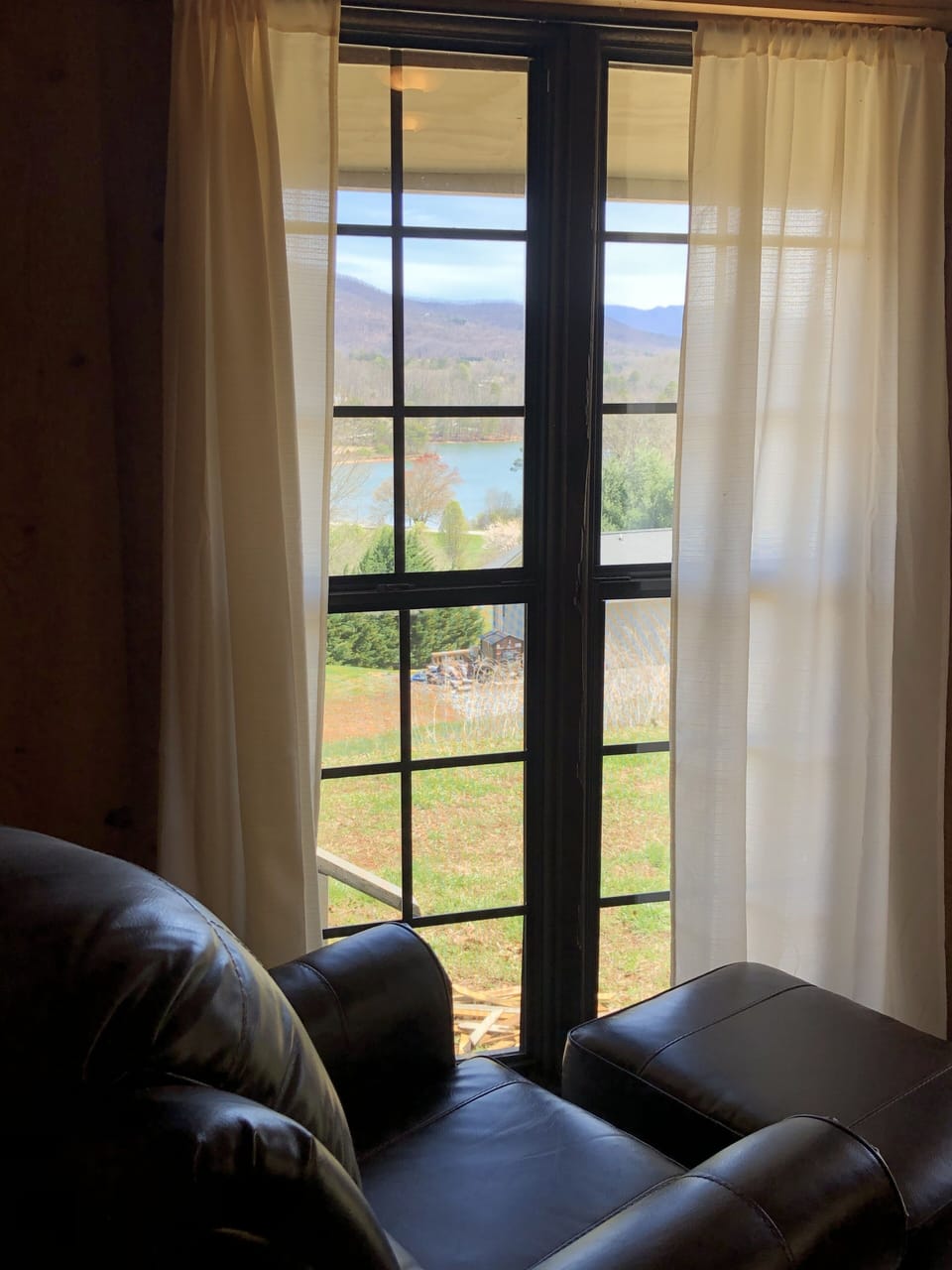 View of lake from master bedroom