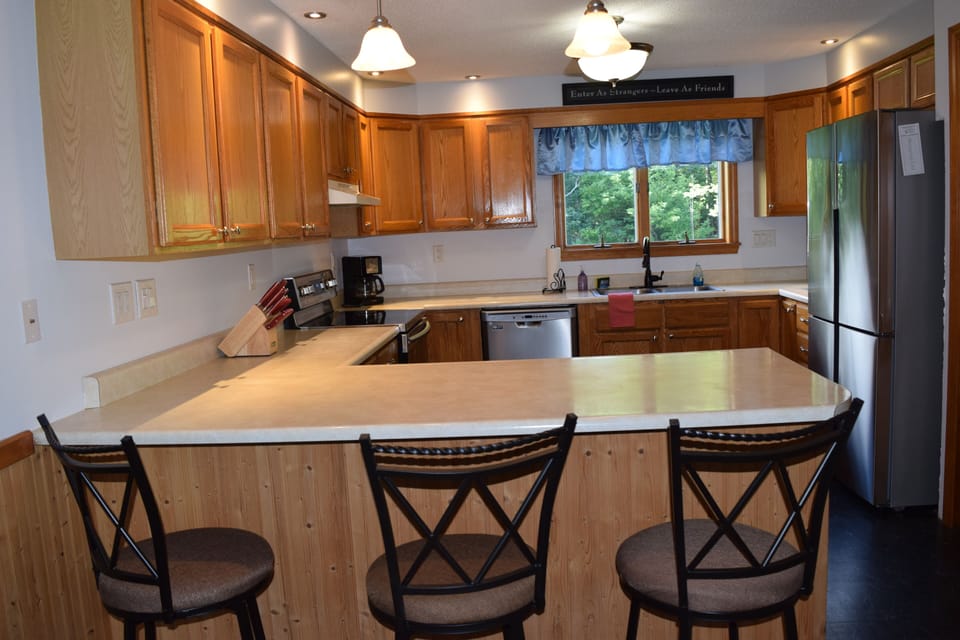 Large kitchen with island