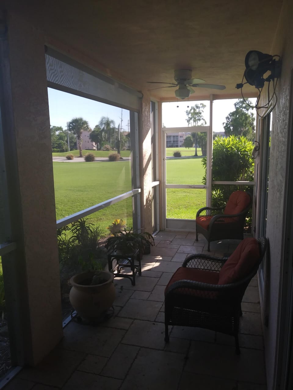 Lanai and golf course 