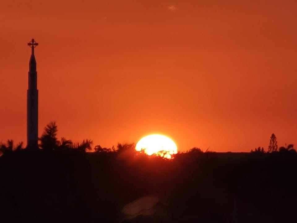 sunset from balcony
