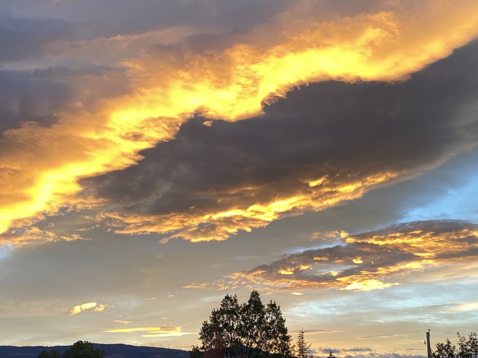 sky drama from the deck or dining room
