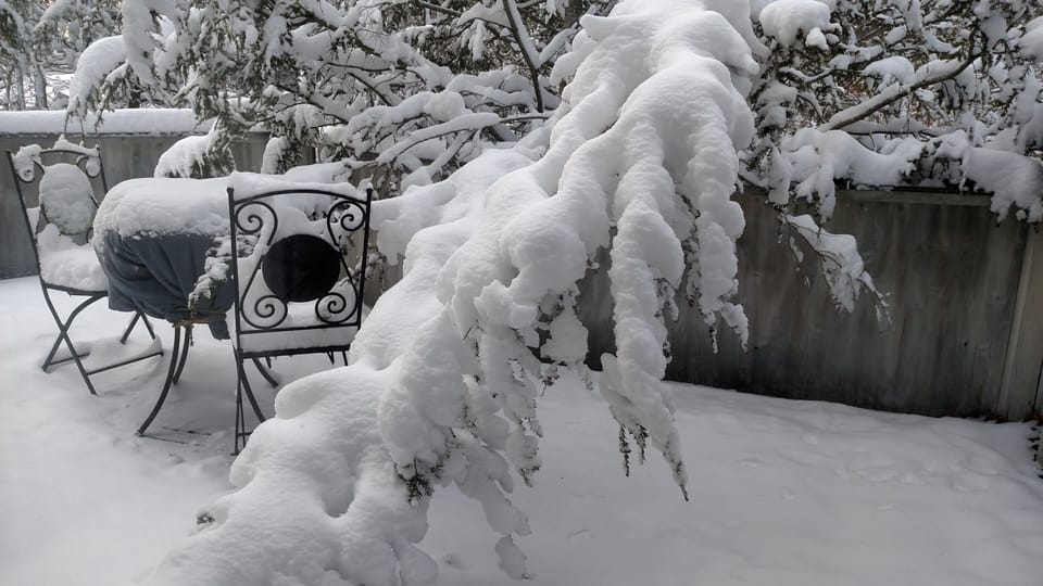 upstairs deck off master bedroom this winter