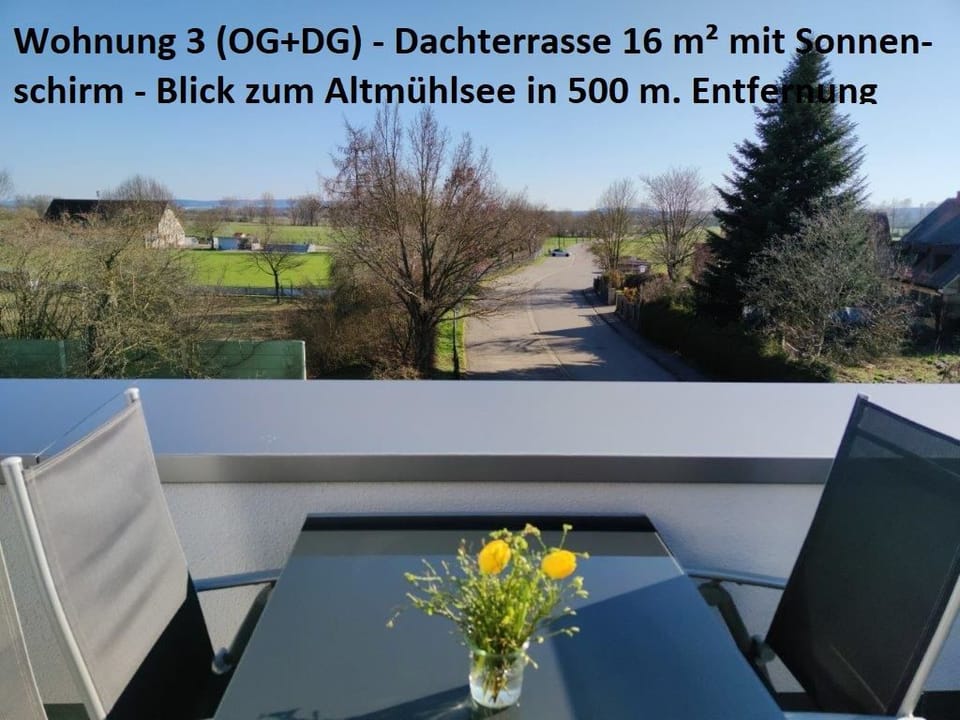Modern eingerichtete Ferienwohnung mit Dachterrasse Apartment in Gunzenhausen