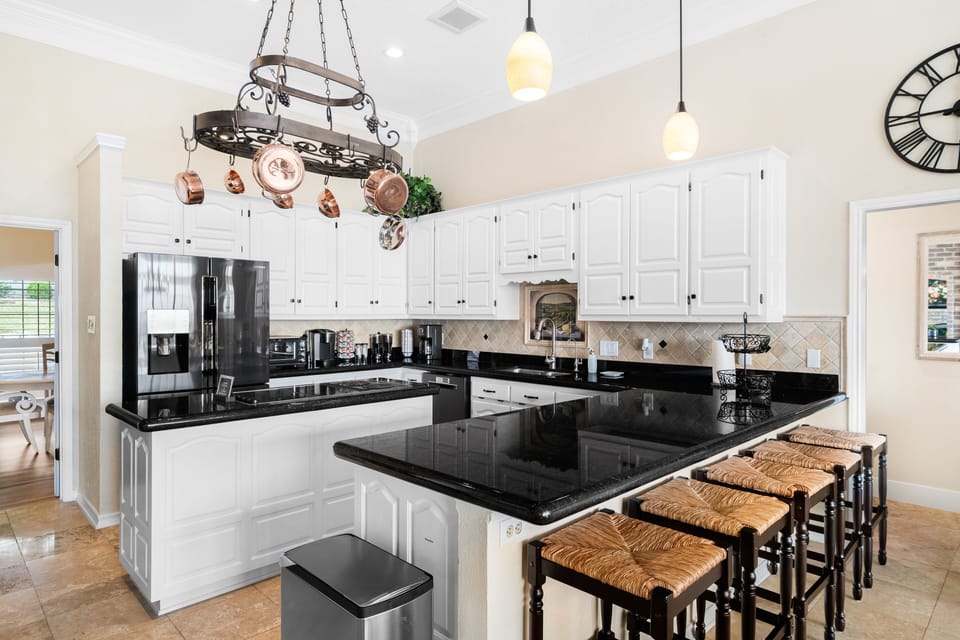 Plenty of counter space for prepping meals.