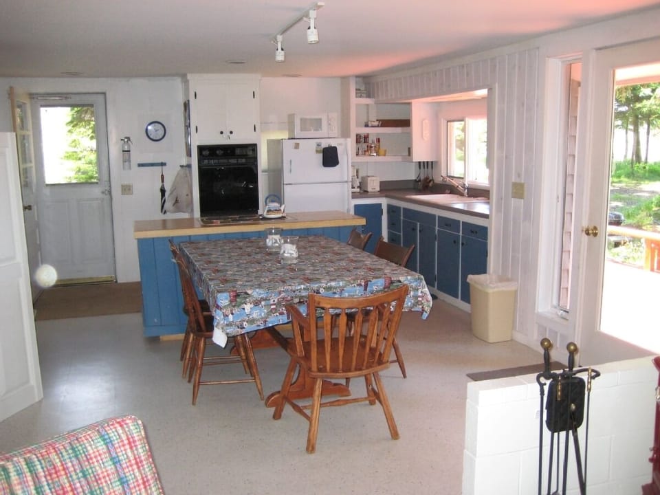 Dining area and kitchen