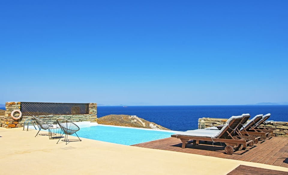 Part of the large terrace.