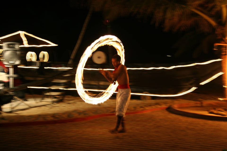 Fire Dancer on Varca Beach