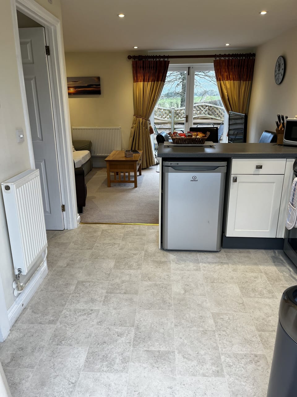 Open-plan kitchen/living area