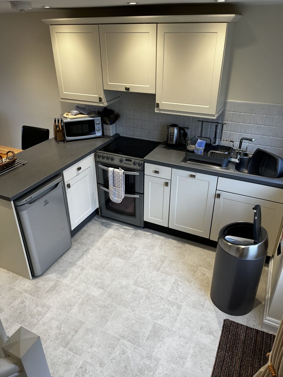 Open-plan kitchen