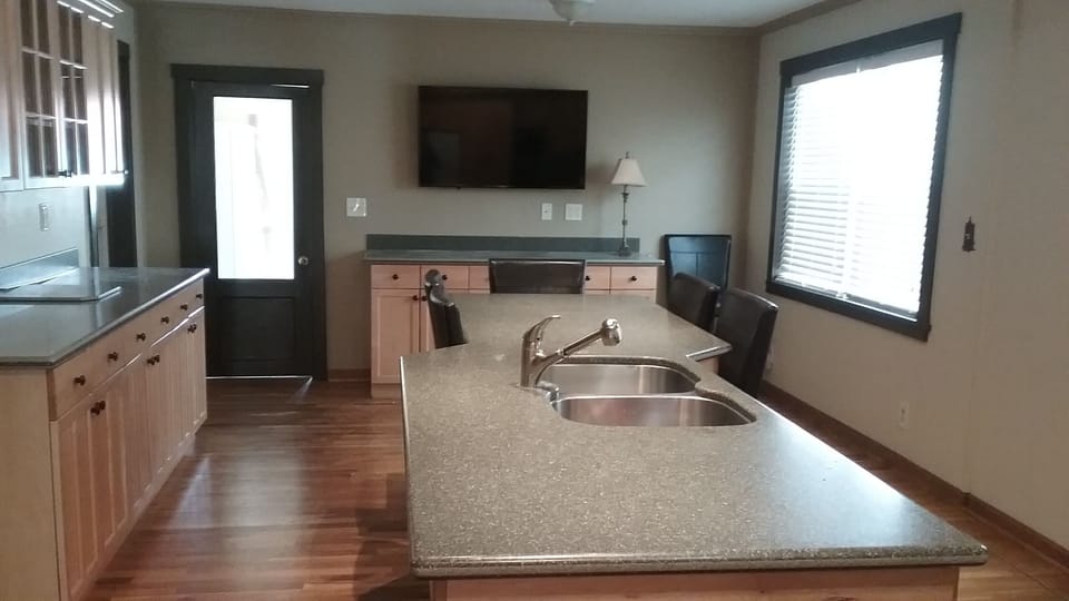 Large kitchen. Plenty of space for everyone.