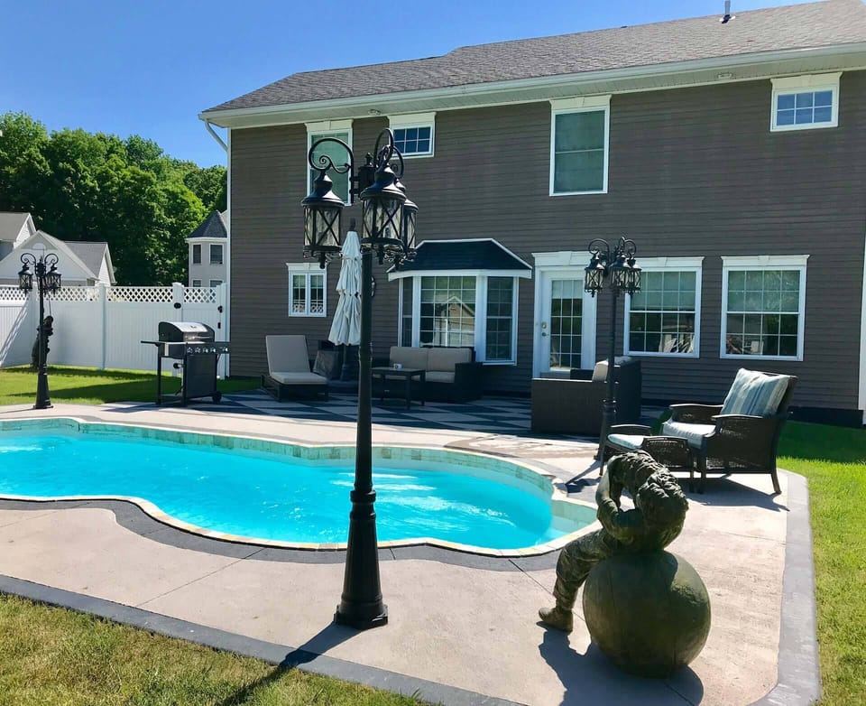 Back Yard W/ Pool