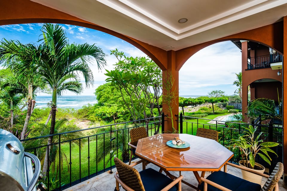 Covered Beach Front Terrace.