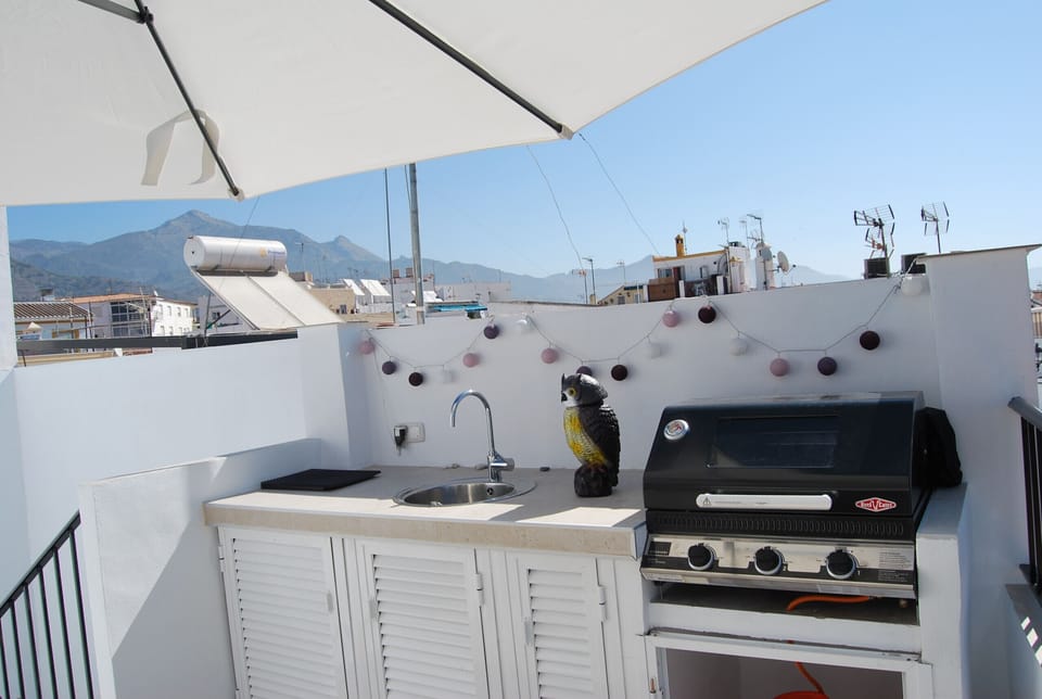 BBQ area on the roof top terrace