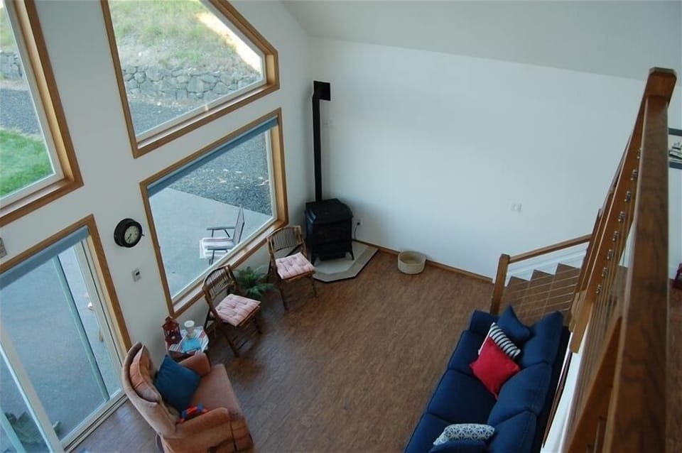 living room from loft