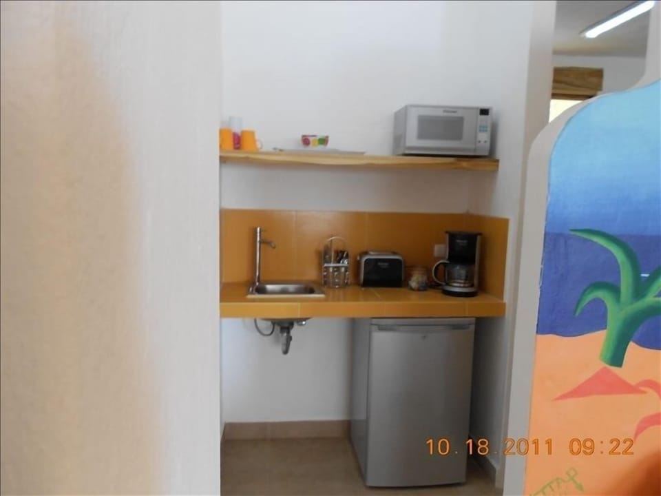 Kitchenette in suites.