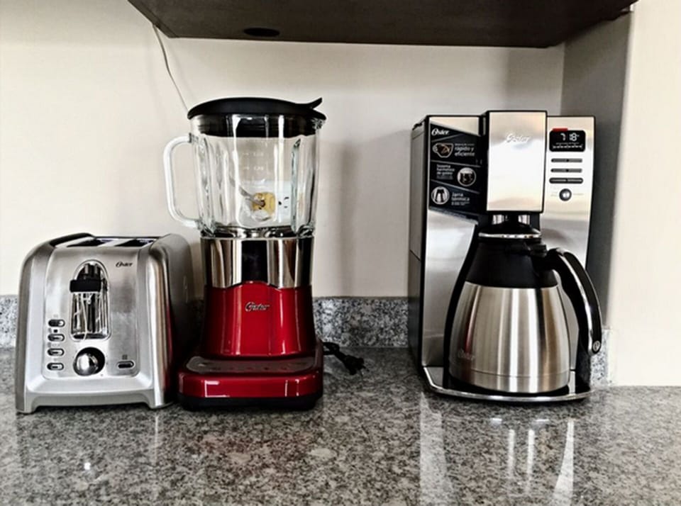 small appliances, cutlery and dishes provided