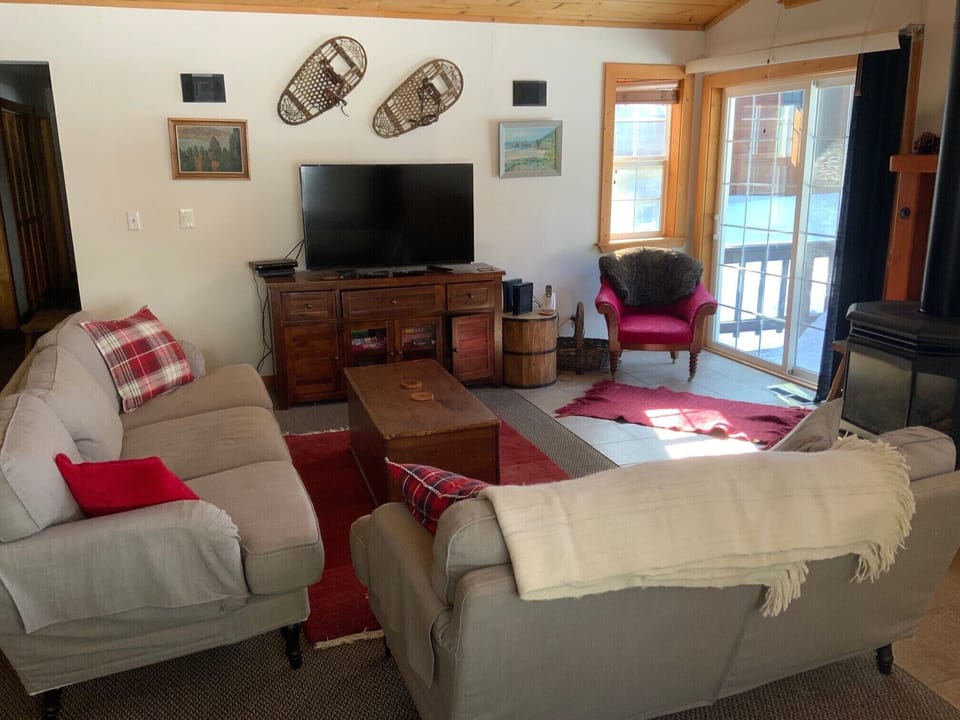 Living Room with large screen TV