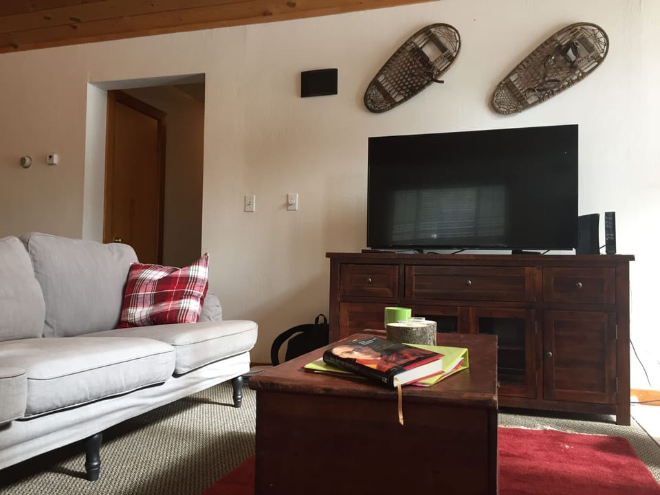 Living room. Use our HDMI cable and your device to stream on the big screen.