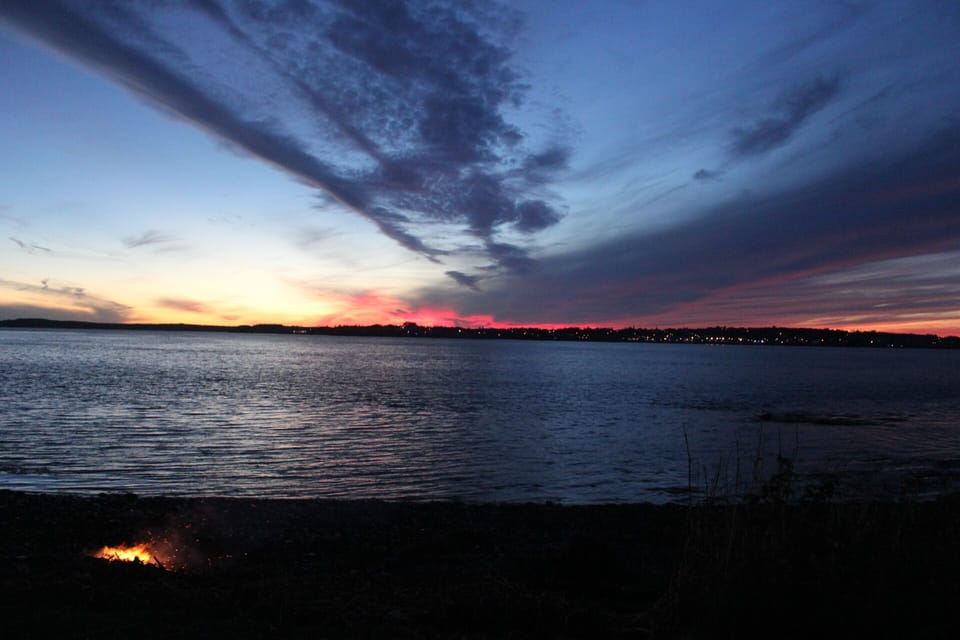 You keep thinking, "This is the most amazing sunset ever"!