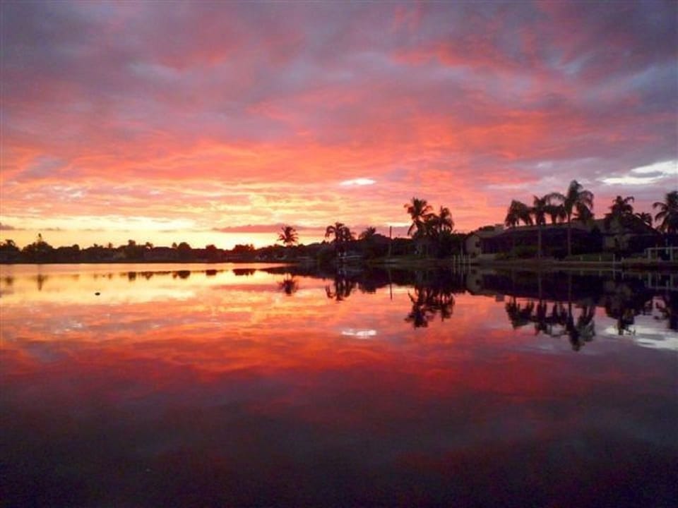 Stunning sunrises while enjoying your morning coffee.  View from private dock.