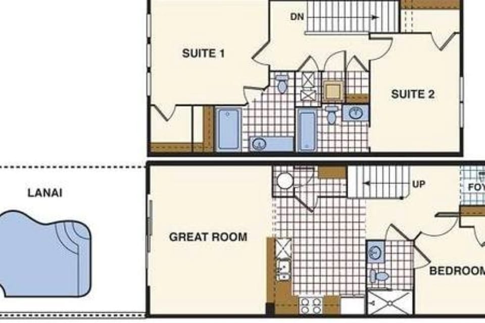 Unit floor plan.