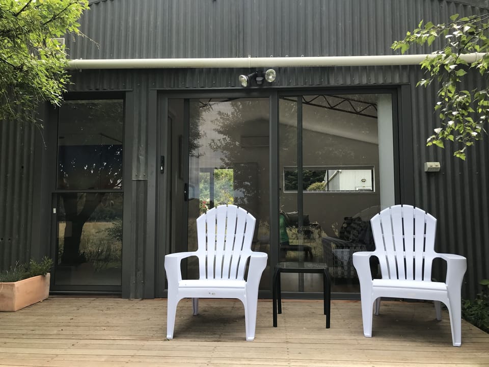 Enjoy breakfast on the deck.