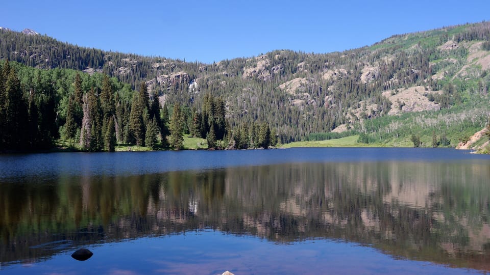 Cataract Lake nearby (~five miles), beautiful hike.