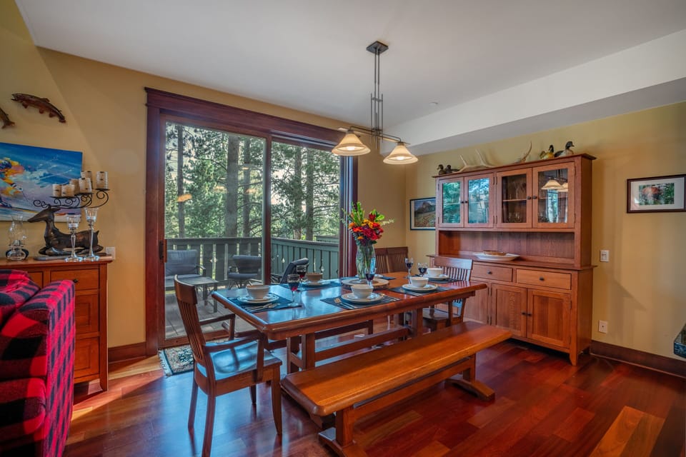 Dining Table seats 12 when inserts are added.