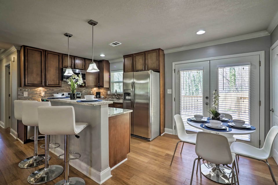 Chic decor can be found throughout the home.