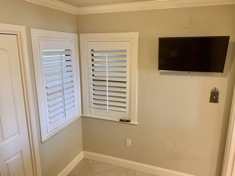 New shutters (flat screen TV)