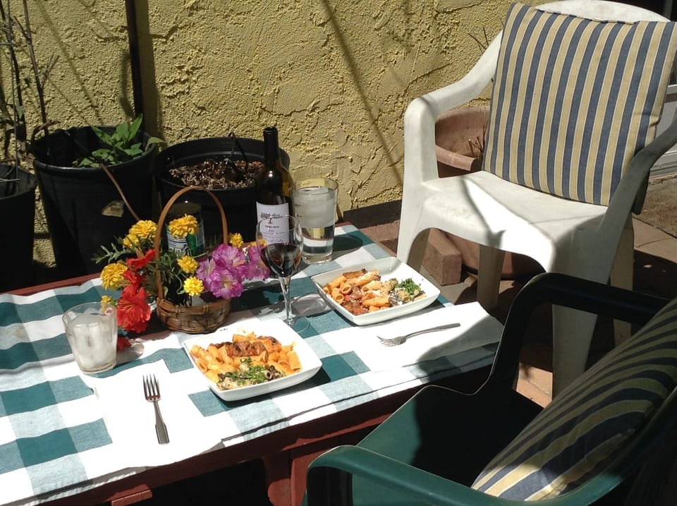 Even in winter dine al fresco!