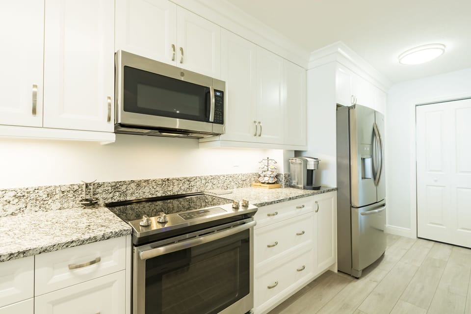 Fully Equipped Kitchen with Stainless Steel Appliances