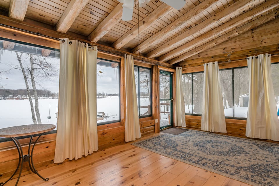 Porch with lake view