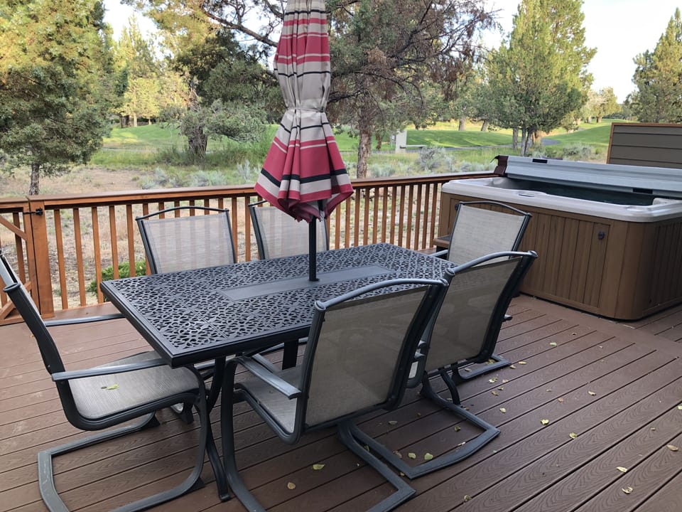 Back deck looking over 2nd tee box