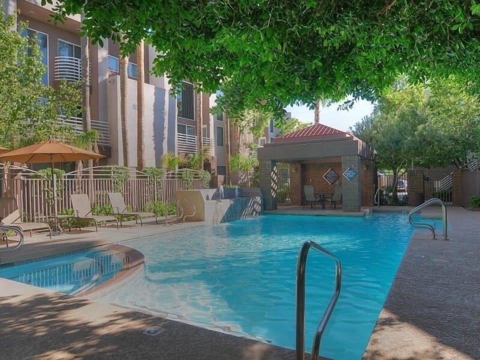 Heated pool and spa