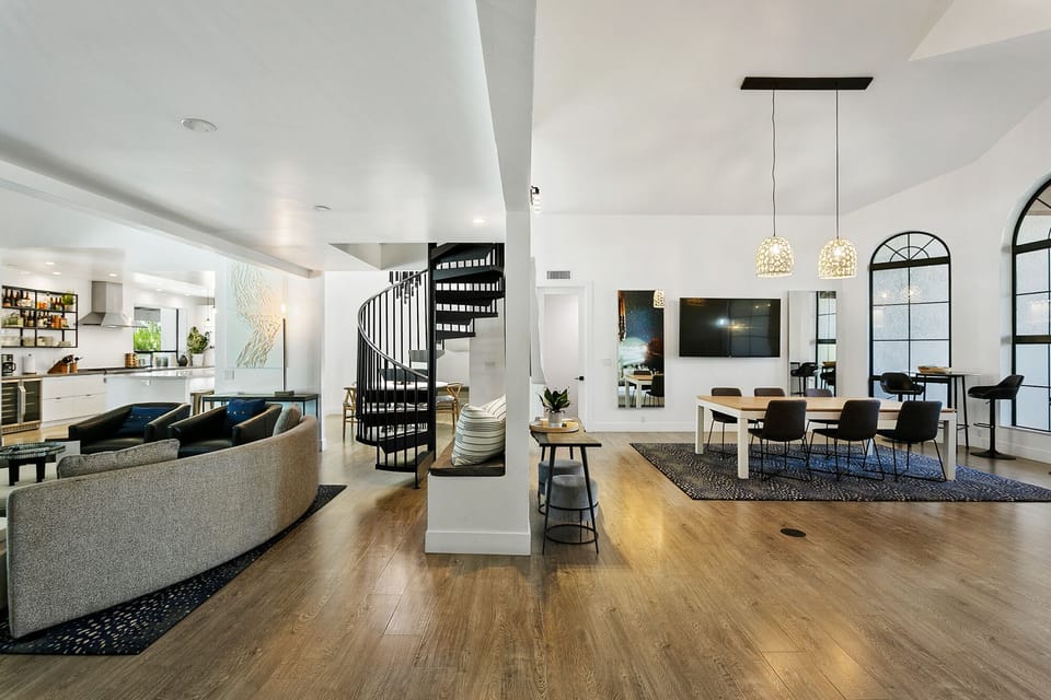 Gorgeous open concept living areas