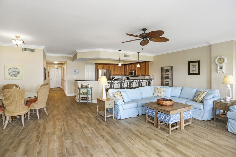 Living Room, Kitchen & Dining