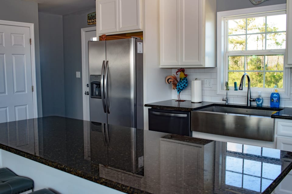 Full size fridge and dishwasher