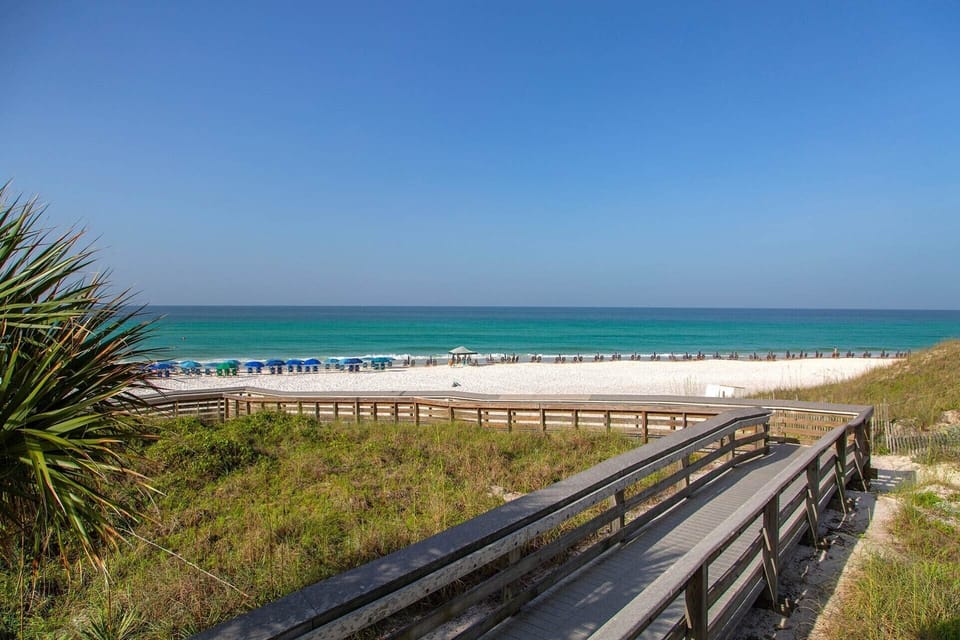 Enjoy the emerald green water and sugar white sand of Santa Rosa Beach.