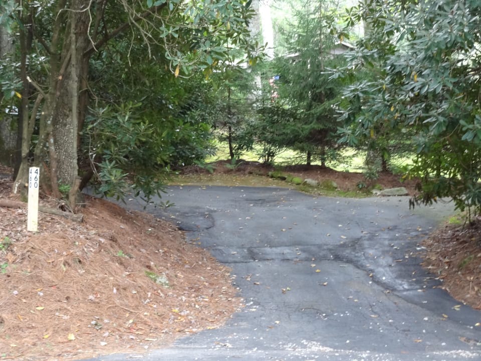driveway view from the road (HWY 64)