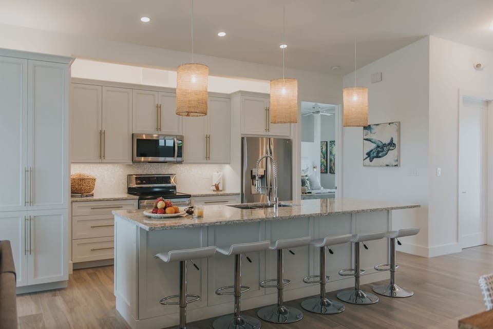 Galley chef's kitchen
