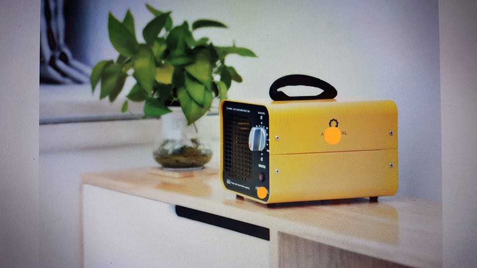 Ozono machine for the whole house disinfection from bacteria and viruses