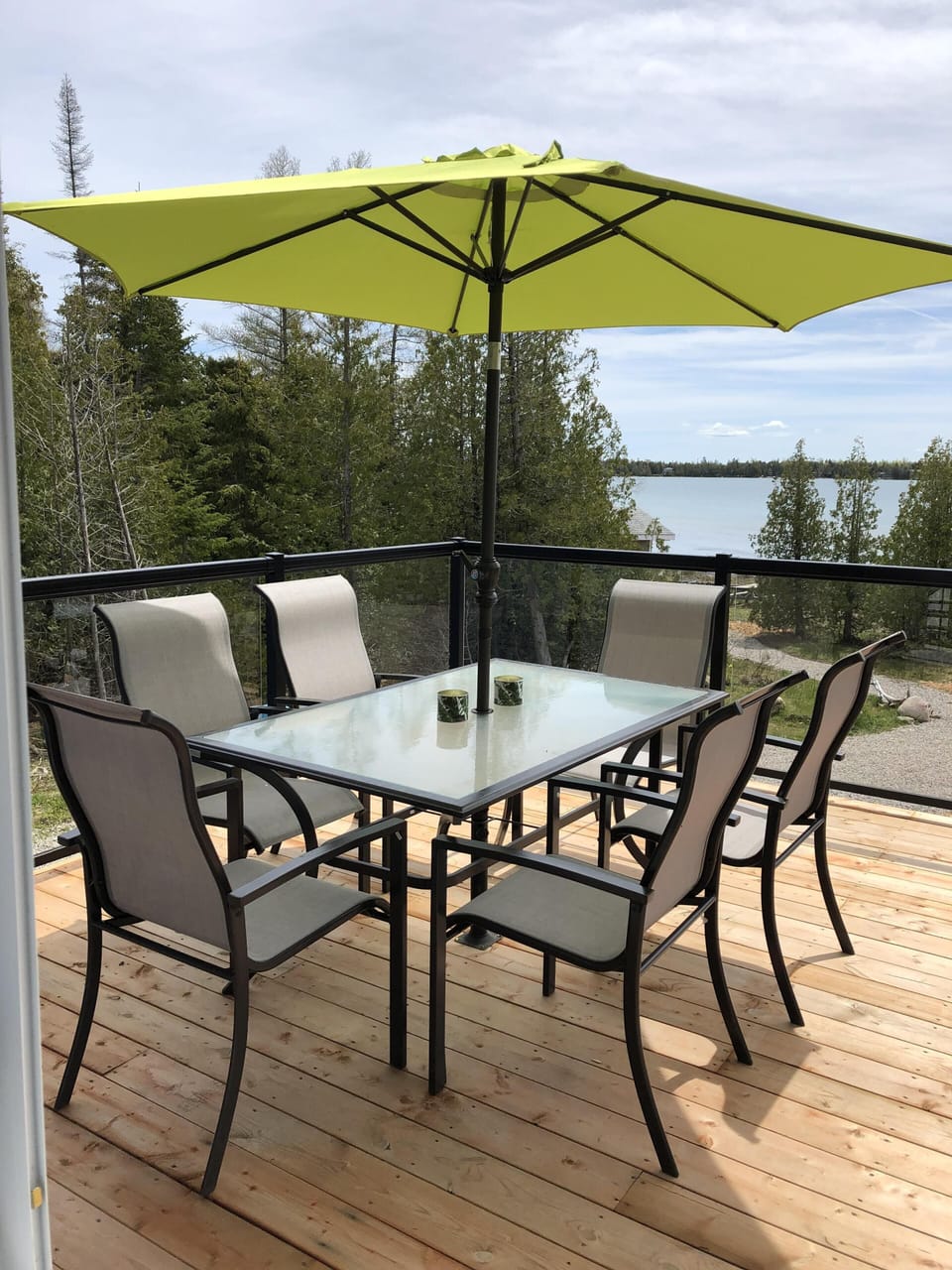 Dining on the deck