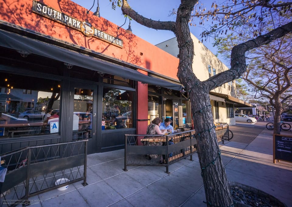 South Park Brewing Company - a seafood and beer venue; w/ outdoor dining.